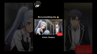 Bro is something else 🔥🤯 #hikigaya #oregairu #anime #shorts