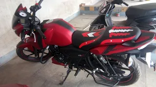 TVS Apache Matte red colour /2019/ walkaround / Apache 160 /