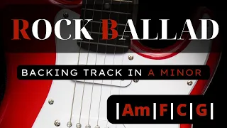 Slow Emotional Rock Ballad Backing Track in A minor