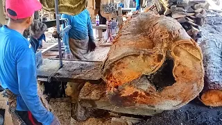 Bolong .. Menggergaji kayu durian yang tidak menguntungkan
