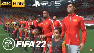 FIFA 22 Manchester United vs Villarreal | UCL | Broadcast Camera Gameplay PS5™ [4K 60fps]