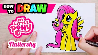 How to draw My Little Pony | Fluttershy | Kids Drawing | Step by Step | Kids Animation Star