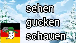 sehen🤪gucken🤔schauen@natalialegka