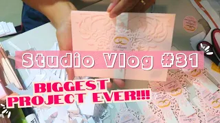 Studio Vlog #31 | Biggest Project ever, Wedding Invitations, Sticker labels souvenirs, Photocards