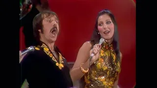 Sonny and Cher singing Love grows where my Rosemary goes and Where you lead I will follow  1971