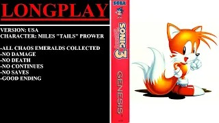 Sonic the Hedgehog 3 [USA] (Sega Genesis) - (Longplay - Miles "Tails" Prower)