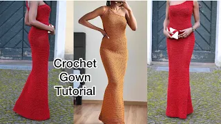 Crochet Long Gown Fitting Tutorial / Crochet The Perfect Dress Fit