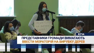 У Бучі представники громади вимагають міську раду ввести мораторій на вирубку дерев