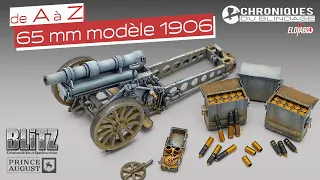 ⏱ [de A à Z] ♦️Canon de 65 mm de montagne de Blitz Kit au 1/35