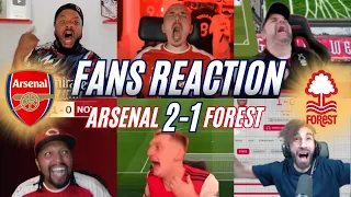 ARSENAL FANS REACTION TO 2-1 WIN AGAINST NOTTINGHAM FOREST