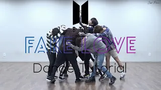 BTS - 'FAKE LOVE' (DANCE TUTORIAL SLOW MIRRORED) | Swat Pizza