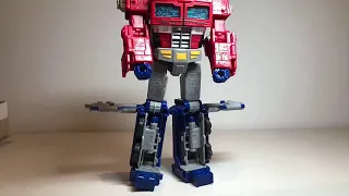 Transformers Siege Optimus Prime transform stop motion animation