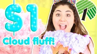$1 CLOUD FLUFF SLIME! Making cloud cream and fluff from the dollar store | slimeatory #282