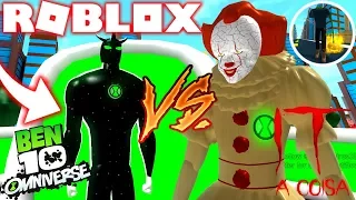 ROBLOX ! BEN 10 - NOVO ALIEN JACK-O-LANTERN E ALIEN X VS PENNYWISE - BEN 10 ARRIVAL OF ALIENS