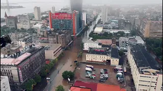Chuva em Maputo gera prejuízos significativos no comercio da região da 25 de setembro @PortalFM24