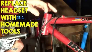 Replace Bike Headset With Cheap Homemade Tools