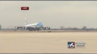 President Obama's arrival in Boise