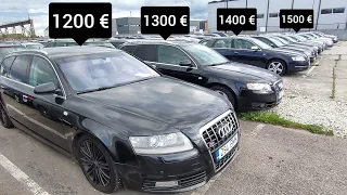 обвал цен 1200 евро Audi  в Европе