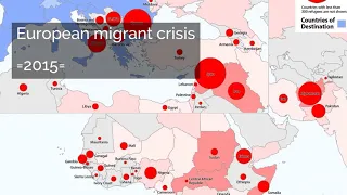 European migrant crisis | Migration | Statistics | Sea and land arrivals to the EU | More..