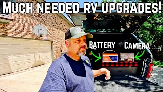 New upgrades to our JAYCO Camper : Temgot 100ah battery, Haloview wireless backup camera