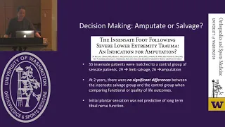 Mangled Extremities and Management of Bone Loss - UW Orthopaedics & Sports Medicine Grand Rounds