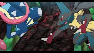 Pokemon Journeys episode 108 AMV- Ash Greninja returns and trains lucario l Pokemon Journeys amv