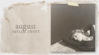 Taylor Swift - august (Lyric Video) HD