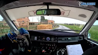 Onboard SS Moorslede 1 - Short Rally Moorslede 2023 - Mercedes 190E 2.3 16v