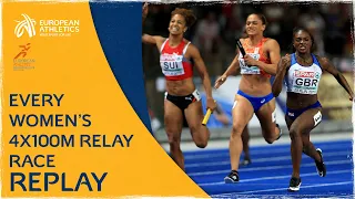 WORLD CLASS Relay Racing - Every Women’s 4x100m Relay Race - Berlin 2018