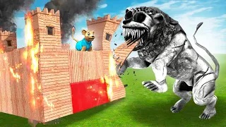 Can ZOONOMALY LION break into my FORT?! (Garry's Mod Sandbox)