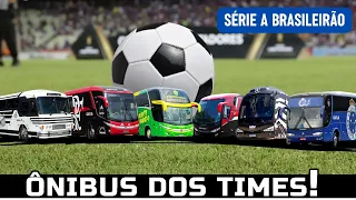 OS ÔNIBUS DE TODOS OS 20 TIMES DE FUTEBOL BRASILEIRÃO SÉRIE A 2023 | ÔNIBUS NOVOS E ANTIGOS