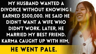 I was secretly earning $500,000 when my husband asked for a divorce.He then married my BFF and face.