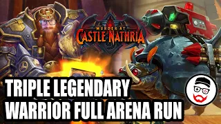 Armagedillo Triple Legendary Warrior Full Arena Run | Murder at Castle Nathria | Hearthstone