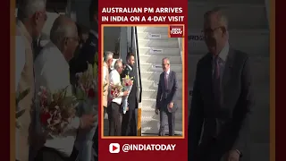 Australian PM Anthony Albanese Arrives In Ahmedabad, On Wednesday, On A State Visit To India
