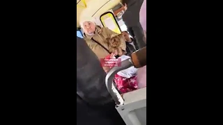 Бабки ругаются из-за места в автобусе