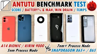 iPhone 12 vs 12 Pro Max /Mate 40 Pro /ROG 3 /Note 20 Ultra /Mi 10 Ultra AnTuTu Benchmark Comparison!