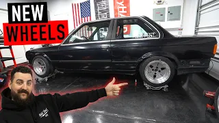 Installing New Wheels & Tires for the Toyota Beams BMW E30 Project!