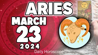 𝐀𝐫𝐢𝐞𝐬 ♈ 𝐁𝐑𝐔𝐓𝐀𝐋 𝐍𝐄𝐖𝐒💥💌 𝐃𝐎𝐍’𝐓 𝐓𝐄𝐋𝐋 𝐀𝐍𝐘𝐎𝐍𝐄🤐 𝐇𝐨𝐫𝐨𝐬𝐜𝐨𝐩𝐞 𝐟𝐨𝐫 𝐭𝐨𝐝𝐚𝐲 MARCH 23 𝟐𝟎𝟐𝟒 🔮 #horoscope #new #tarot