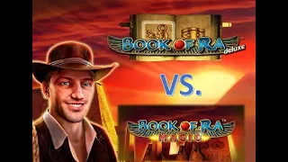 Book of RA vs. Book of RA Magic Bonus - low bet