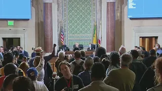 Protesters disrupt LA City Council meeting amid scandal