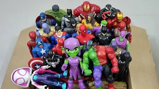 SPIDERMAN VS HULK VS IRONMAN VS CAPTAIN AMERICA VS THOR VS SUPERMAN SUPERHERO AVENGERS UNBOXING