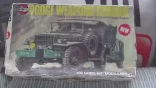 REVIEW,VINTAGE 1975 AIRFIX 1/35 DODGE WEAPONS CARRIER MODEL KIT