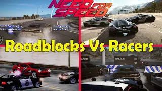 Roadblocks vs Racers in Need for Speed games (1999 - 2020)