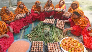 Drum Stick Eggs Curry - Sojne with Andaa Cooking for Village People - Delicious Bengali Food