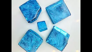 ASMR  BLUE GYM CHALK BLOCKS | oddly satisfying | relaxing | sleep aid