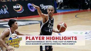 Jonathan Manalili drops career-high 35 points vs Perpetual in Game 1 of the Finals | NCAA Season 99