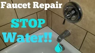 Faucet Repair | Shower Bathtub Won't Stop Running Water