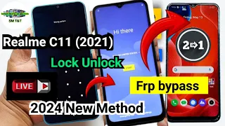 Realme C11 (2021) Lock unlock Pattern lock unlock with Google account bypass New Method 2024