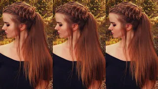 Boho 5-Strand Braid with Chains & Ponytail | Hairstyles for Long Hair