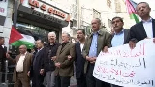 Manifestation en Cisjordanie contre les violences à Gaza